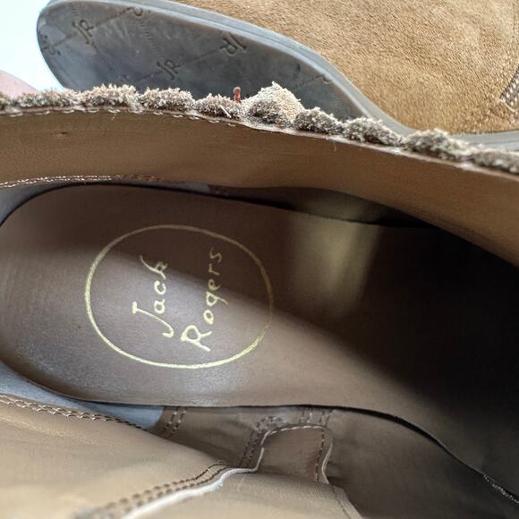 Jack Rogers Kali Tan Suede Bow Bootie Women's Size 6M Good Used Condition - Picture 7 of 9